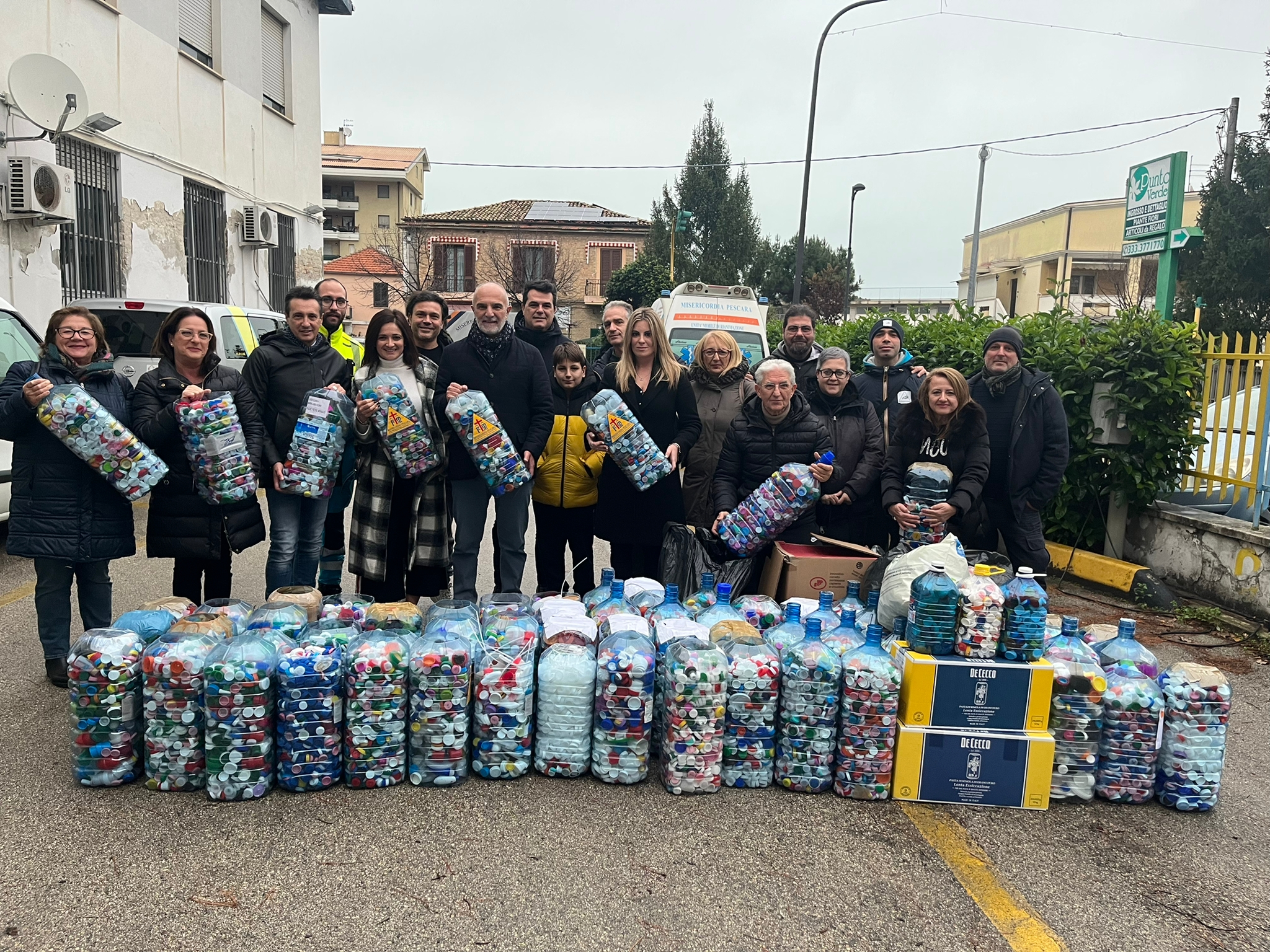 Delivery 'Solidarity caps' to the Misericordia of Pescara