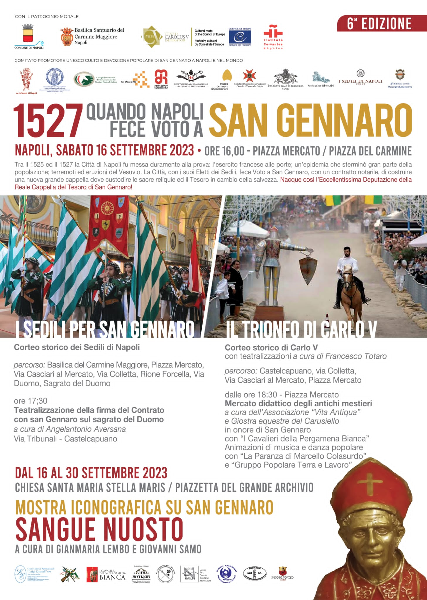 Historical reenactment of the contract between San Gennaro and the city of Naples